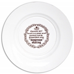 Margaret Thatcher Personally Owned Christmas Plate, Made of Porcelain China, Dated 1977